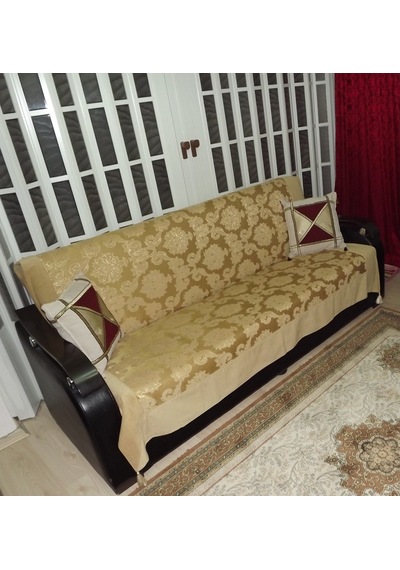 Milenyum Saraylı Lüx Maxi Çekyat Örtüsü (280X170)-Altın