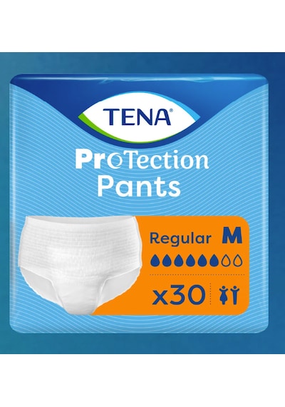 Tena Protection Pants Regular Emici Külot 6 Damla M 30'lu 1 Paket 30 Adet