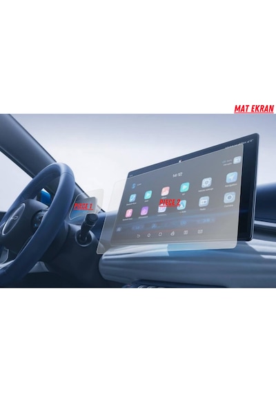 Byd Atto 3 Hayalet Gösterge Ve Multimedya Uyumlu Mat Ekran Koruyucu