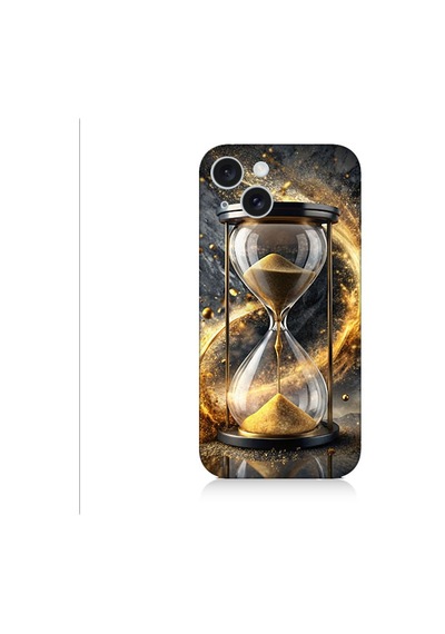 Apple Uyumlu iPhone 15 Plus Kum Saati Desenli Silikon Kılıf Silikon