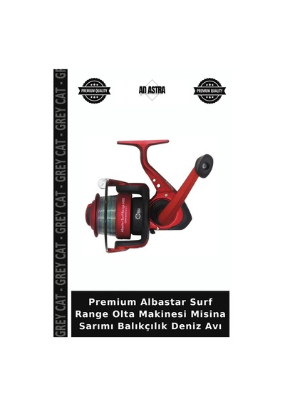 Premium Albastar Surf Range Olta Makinesi Misina Sarımı Balıkçılık Deniz Avı 60