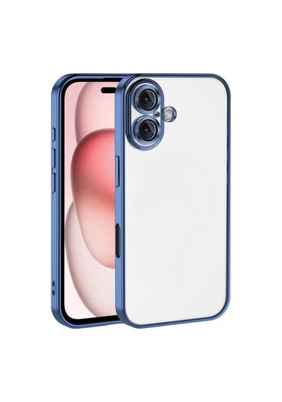 Apple iPhone Uyumlu - 17 Razer Lensli Silikon - Açık Mavi