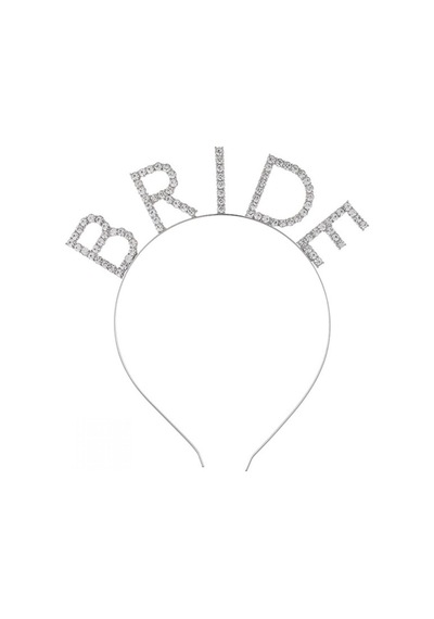 Bekarlığa Veda Mega Boy Kristal Taşlı Gümüş Bride Taç Gelin Tacı