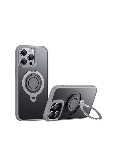 Joko Apple İphone 15 Pro Max Avatar 360 Dönen Magsafe Kapak - Titan Gri 0.2M-Çok Renkli