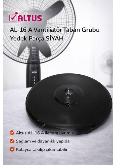 Al-16 A Vantilatörr Taban Grubu Yedek Parça Siyah