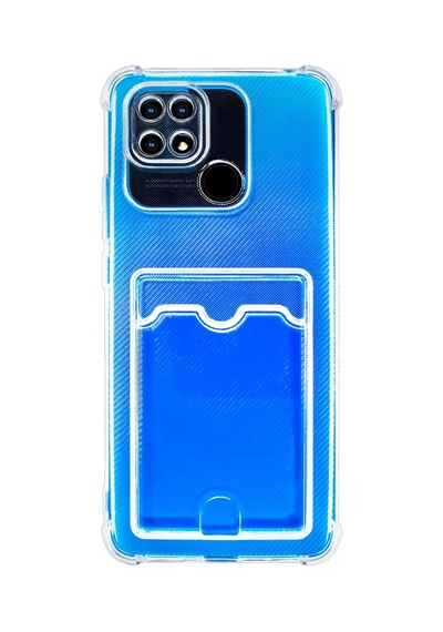 Xiaomi Redmi 10a Kapak Kamera Korumalı Kartlıklı Darbe Emici Özellikli Şeffaf Silikon Kılıf
