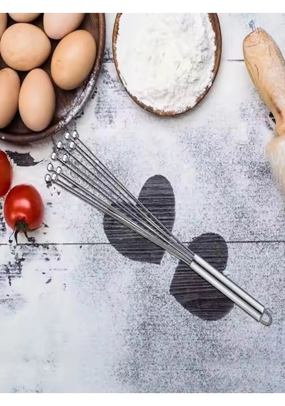 Lüks Ayarlanabilir Paslanmaz Çelik Metal Boncuk Top Uçlu Çırpıcı Sos Karıştırıcı Yumurta Çırpıcı Pas Diğer