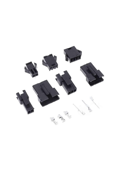Jst Sm Konnektör Set 200 Parça Set Kutulu 2 3 4 5 Pin Erkek Dişi Terminal Konnektör Sıkmalı Pin