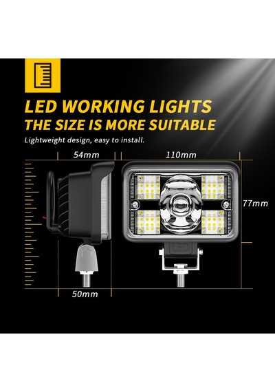 Off Road Delici Spotled 3 İnç 78 Watt Çalışma Lambası Ve Sis Farı