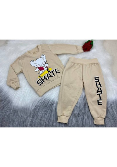 Mj Kids İkili Erkek Çocuk Takımı Bej