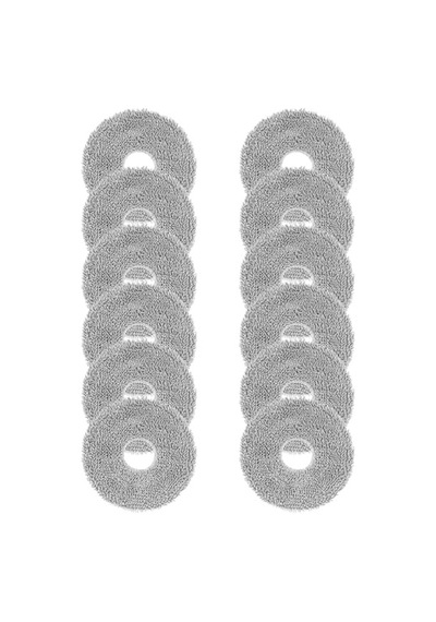 Dreame X50 / X40 / L20 Ultra Complete, L50 / L40 / X30 / L10 / L10s Pro Ultra, Xiaomi X20 Pro/max Robot Süpürge İçin 12 Adet Silme Bezi, Tekrar Kullanılabilir Ve Yıkanabilir Mikrofiber Silme Pedi