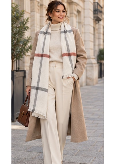 Milano Élıte Ekru Gri Kiremit Çizgili Premium Dokulu Oversize Kadın Şal Old Money Stil Zarif Kışlık Omuz Şalı Ve Atkı 67x175 Cm Çok Renkli Milano Élıte Ekru Gri Kiremit Çizgili Premium Dokulu Oversize Kadın Şal Old Money Stil Zarif Kışlık Omuz Şalı Ve Atkı 67x175 Cm Çok Renkli