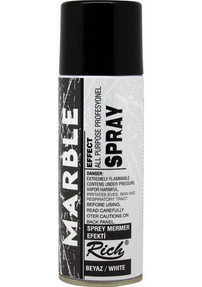 Rich Marble Effect Mermer Efekti Sprey Boya 200 Ml. Beyaz