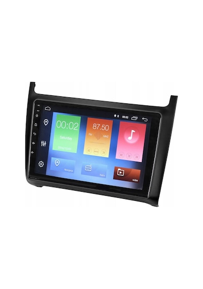 Volkswagen Polo 7 Araç Multimedya Android Ekran Carplay Double Teyp 4+64 9" 10-20 Black Blueway 9"