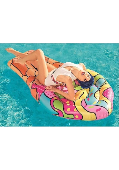 Bestway 43185 Dondurma Şekilli Deniz&Havuz Şişme Yatak 188x95 CM Çok Renkli