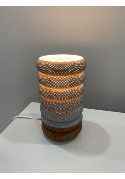 Modern Tasarım Abajur Gri - Kahverengi