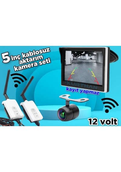 5 İnç Monitör Kablosuz Görüntü Aktarıcı Kit Kelebek Kamera Seti