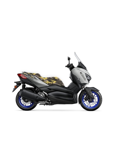 Deeb Yamaha Xmax Kamuflaj Sele Kılıfı Gri Sarı
