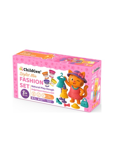 Doğal Oyun Hamuru Sevimli Patiler - Fashion Set Çok  Renkli