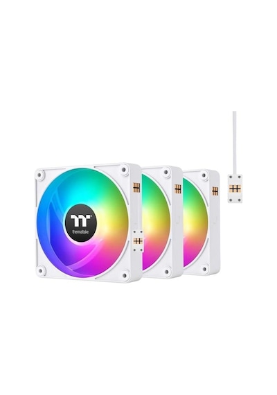 Thermaltake Ct120 Ex Beyaz Reverse Cl-f194-pl12sw-a Argb Manyetik Modüler Fan Kiti 3-lü Paket