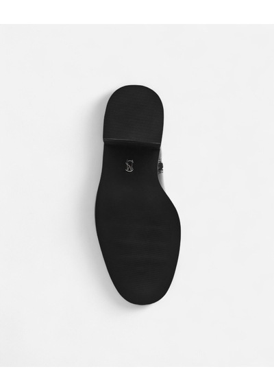 Steve Madden Slender Black Leat Kadın Siyah Topuklu Bot Slender