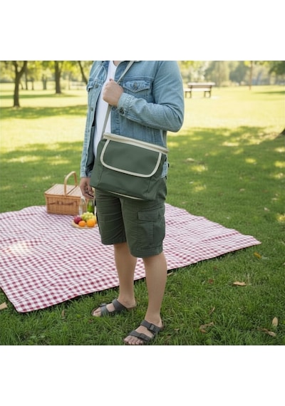 11 Lt Midi Lux Outdoor Kamp Termal Çanta-292 Koyu Yeşil