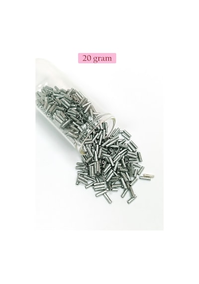 Uzun Boru Kesme Boncuk Çap 2mm Uzunluk 10 Mm - 4 Renk - Toplam 80 Gram - Bnc430