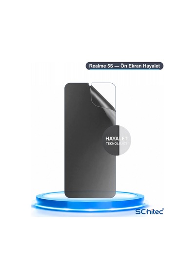 Realme 5s Uyumlu Ön Yüzey Hayalet Privacy Hidrojel Ekran Koruyucu 48073255