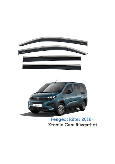 Peugeot Rifter Kromlu Cam Rüzgarlığı Niken 2018-2019-2020