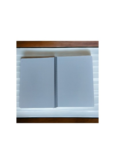 A4 Beyaz Kapak Çizgili Defter 80 Yaprak Telli Plastik Kapak Çok Renkli
