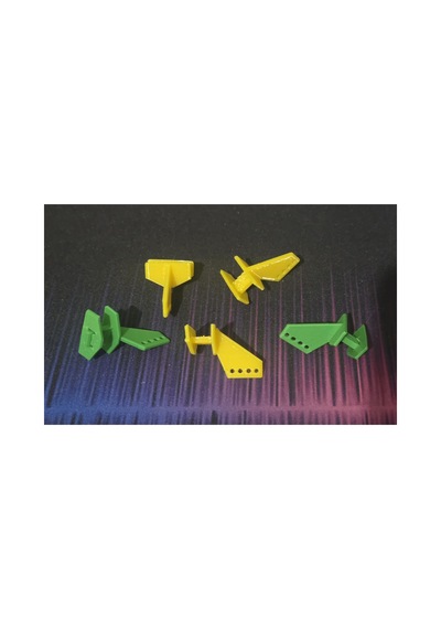 Uçak Servo Kontrol Horn/kulukçık-3d Baskı Petg/abs Plastik 10 Adet