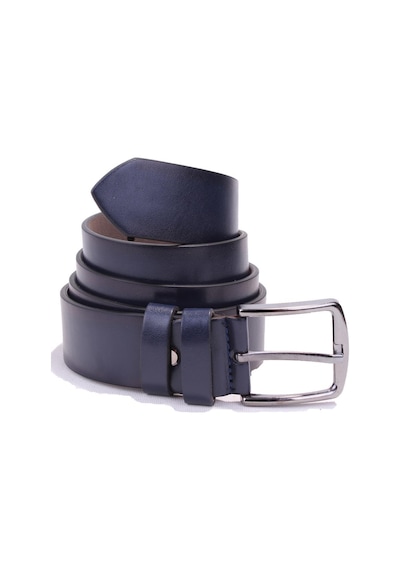 Dagoster DMK26-355 Lacivert 4 CM Suni Deri Erkek Kemer Lacivert