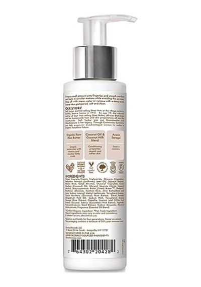 Moisture%100 Virgin Hindistan Cevizi Yağı Günlük Hidrasyon Yüz Sütü Temizleyici 4 Fl.oz