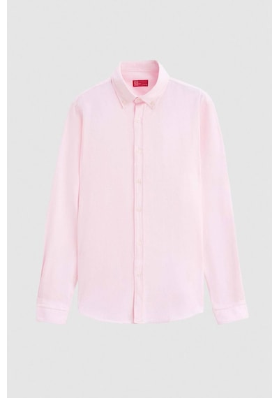 D'S Damat Ds Damat Slim Fit Pembe Armürlü Düğmeli Yaka Pamuklu Gömlek 5HC02ORT07265 Pembe D'S Damat Ds Damat Slim Fit Pembe Armürlü Düğmeli Yaka Pamuklu Gömlek 5HC02ORT07265 Pembe