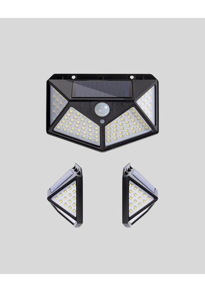 Muratech Solar Bahçe Lambası 100 Led Hareket Sensörlü Güneş Enerjili Aydınlatma