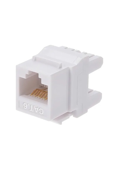 Rj45 Cat6 8P-8C 180 Derece Keystone Jack