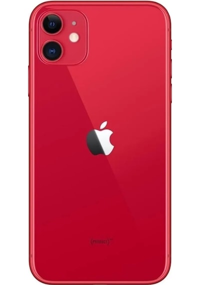 Apple Uyumlu iPhone 11 Boş Kasa + Kapak Kırmızı