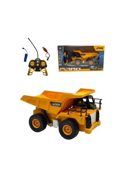 Scowetto Uzaktan Kumandalı 1:24 Ölçek Kamyon Damperli Full Fonksiyon Kamyon İş Makinası sarı