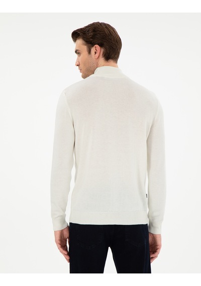 Pierre Cardin Erkek Ekru Kazak /triko 50300498-vr019 Ekru