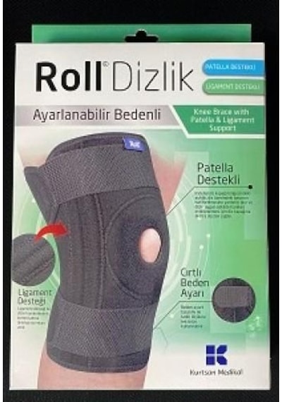 Roll Dizlik Patella & Ligament Destekli Ayarlanabilir Beden