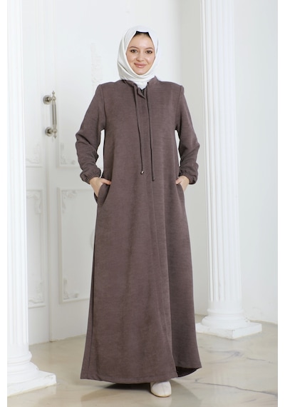 Şönil Kumaş Kışlık Comfort Ferace - Somon / F0506 Somon
