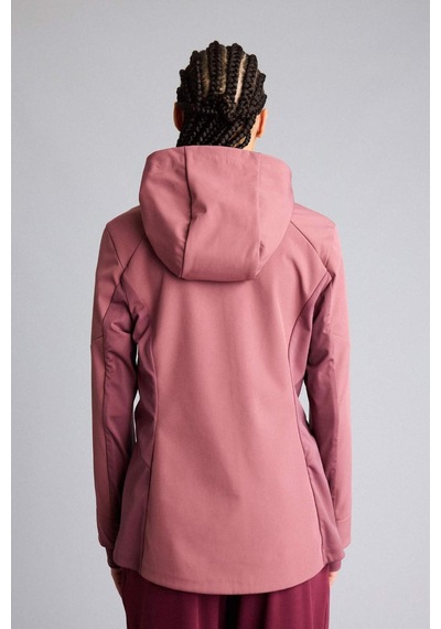Defacto Su İtici Slım Fıt Kapüşonlu Fermuarlı Softshell Mont G0237ax26spbr252 Bordo-br252