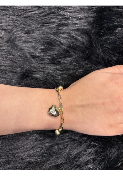 Kalp Charm Bileklik - 14 Ayar Altın Kaplama