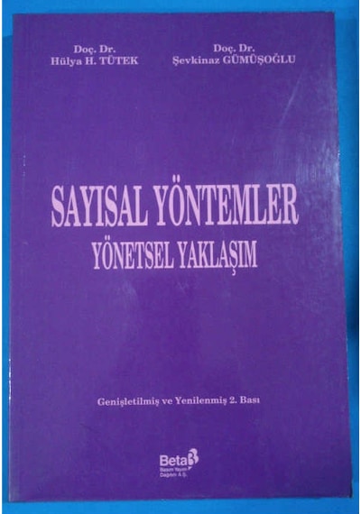 Sayısal Yöntemler 1994 Yılı Basım