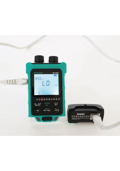 Proskit Mt-7625 Fiberoptik+rj45 Şarjlı Kablo Test Cihazı Kit 15mv Çıkış