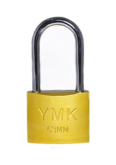 Ymk Eko Sarı Boyalı Uzun Kancalı Asma Kilit 63mm