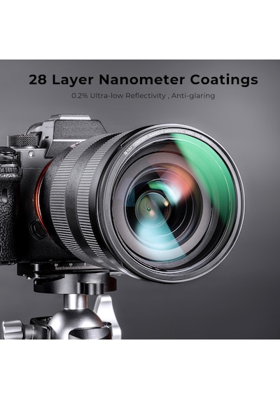 K&F Nano-X MRC ND1000 77 MM Magnetic Filtre Set - Nd1000 + Cpl + Uv + Çanta