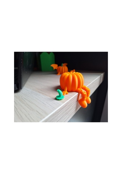 Muggle Design Oturan Bal Kabağı Oturan Pumpkin Dekoratif Halloween Cadılar Bayramı Dekor Aksesu Standart