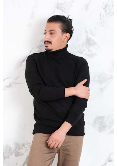 Slimfit Balıkçı Yaka Erkek Triko Kazak