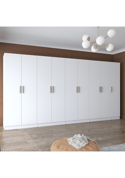 Rani Ba154 Geniş Gardırop Elbise Dolabı 9 Kapaklı 2 Çekmeceli 13 Raflı 5 Askılı Modüler Dolap Beyaz Rani Ba154 Geniş Gardırop Elbise Dolabı 9 Kapaklı 2 Çekmeceli 13 Raflı 5 Askılı Modüler Dolap Beyaz